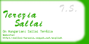 terezia sallai business card